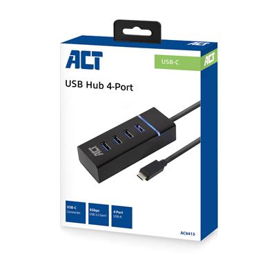 USB-C Hub 4 Poorten USB-A