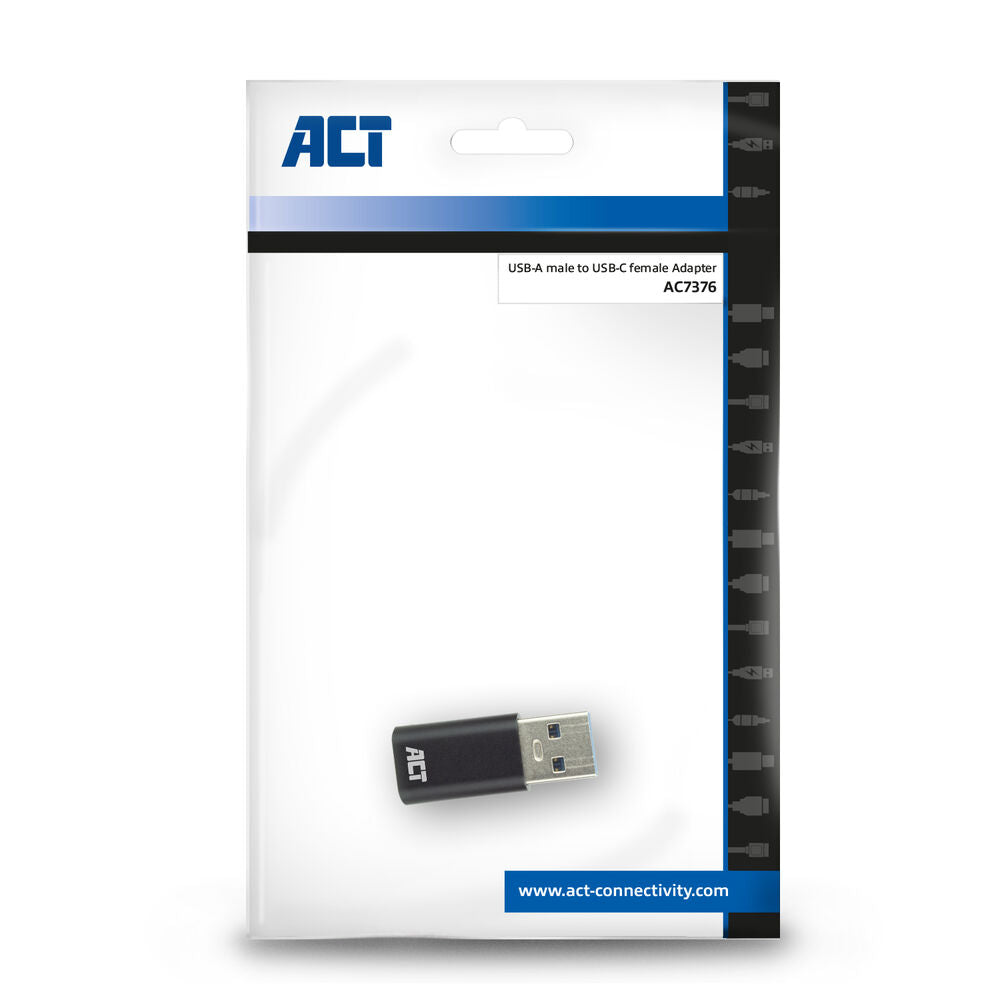 USB-A male naar USB-C female adapter